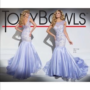 Tony Bowls TB11740 Lilac Mermaid Beaded Gown